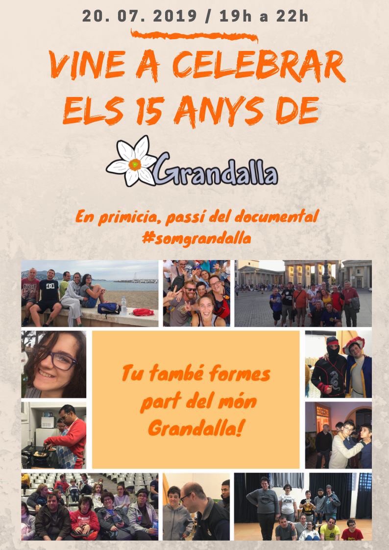 🎉🎥1️⃣5️⃣🎉 Finalment demà ha arribat el gran dia! Entre les 19h i les 22h farem la celebració dels 15 anys de Grandalla! 🎉🎥1️⃣5️⃣🎉 #15anys #documental #festa #celebracio #sabadell #somgrandalla <a href="/RadioSabadell/">RàdioSabadell</a> <a href="/DiariDeSabadell/">Diari de Sabadell</a> <a href="/iSabadellcat/">iSabadell</a> <a href="/NacioSabadell/">NacióSabadell</a> <a href="/tv3cat/">TV3 és ara @Som3Cat</a> <a href="/elperiodico_cat/">El Periódico</a>