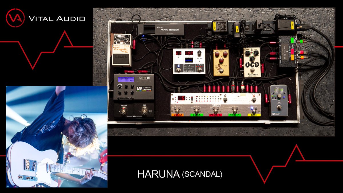Hook Up Inc در توییتر 先日zepp Tokyoでツアーファイナルを迎えたscandalの最新のボードを紹介します Haruna Mami Tomomiのそれぞれのボードです 各メンバーvital Audioのケーブルを使用 赤いプラグのパッチケーブルが映えます T Co 9i6yjxgls0