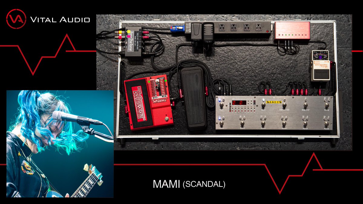 Hook Up Inc در توییتر 先日zepp Tokyoでツアーファイナルを迎えたscandalの最新のボードを紹介します Haruna Mami Tomomiのそれぞれのボードです 各メンバーvital Audioのケーブルを使用 赤いプラグのパッチケーブルが映えます T Co 9i6yjxgls0