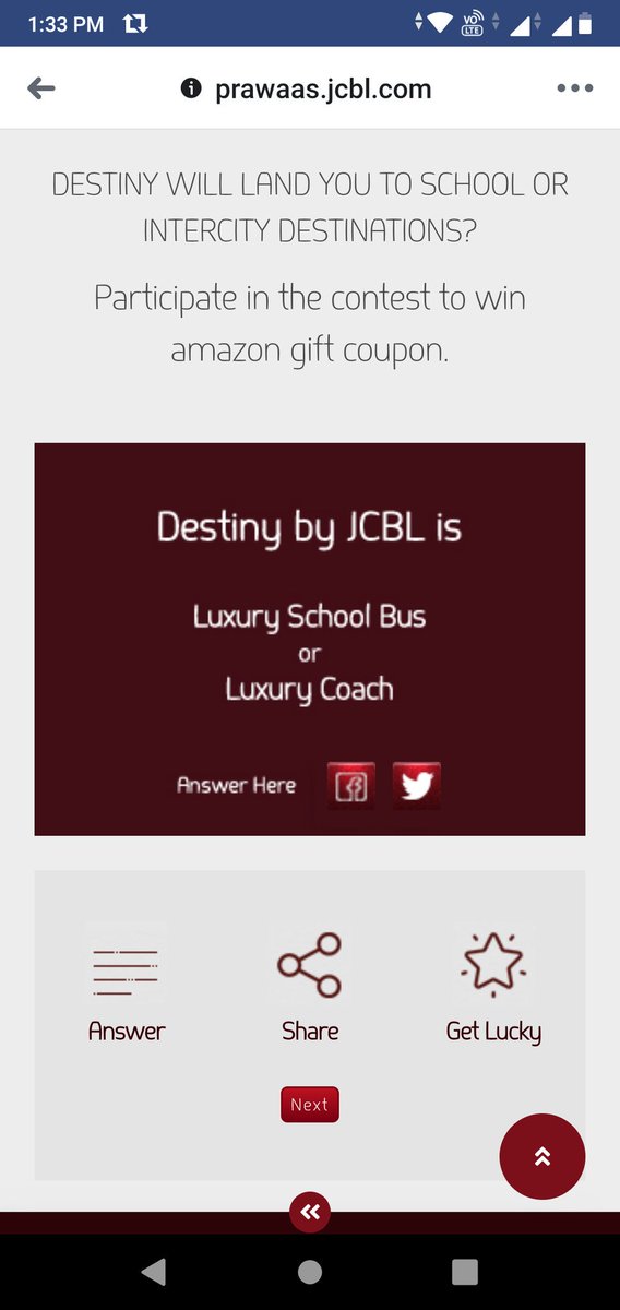 Dev7Vatsa's tweet photo. @JcblLimited Ans โก๏ธ b. Luxury Coach
#DestinyToMe
#JCBLContest
#JCBLInPrawaas
#DestinyByJCBL
@JcblLimited
Join @chilled_Sup
@CD007_
@niteshvats7
@Lokendervats
@khemka_nidhi
@aakash_beast786 https://t.co/c7St6uOOc5