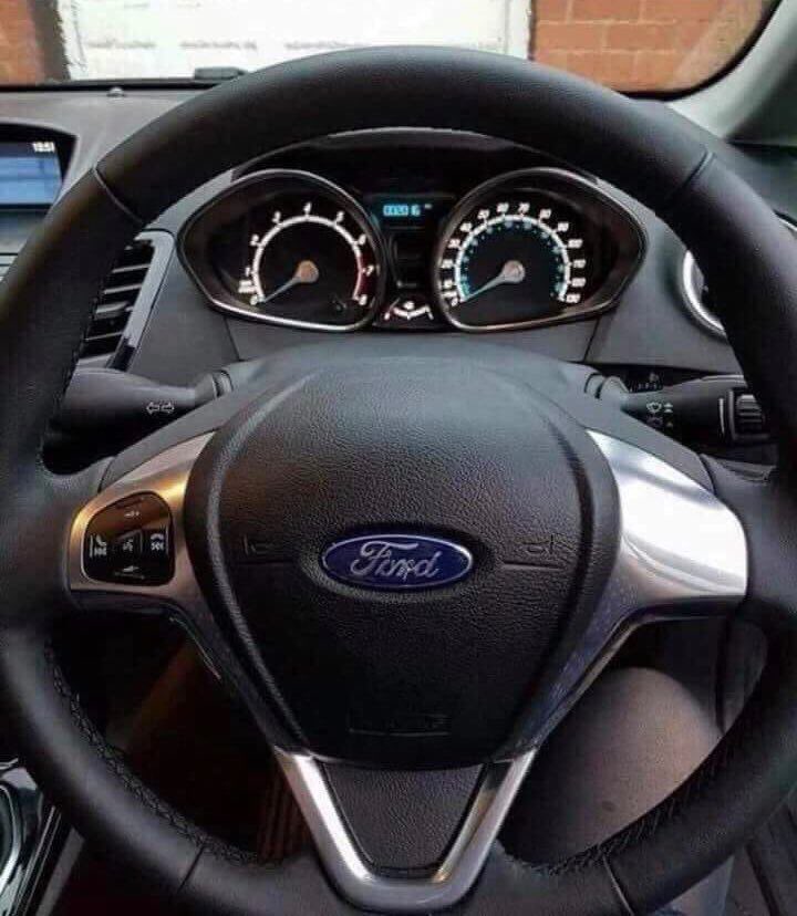 craigblundell's tweet image. Saw this online yesterday and it’s true...

Once you see “Roland Rat” in the Ford’s steering wheel you can’t unsee...