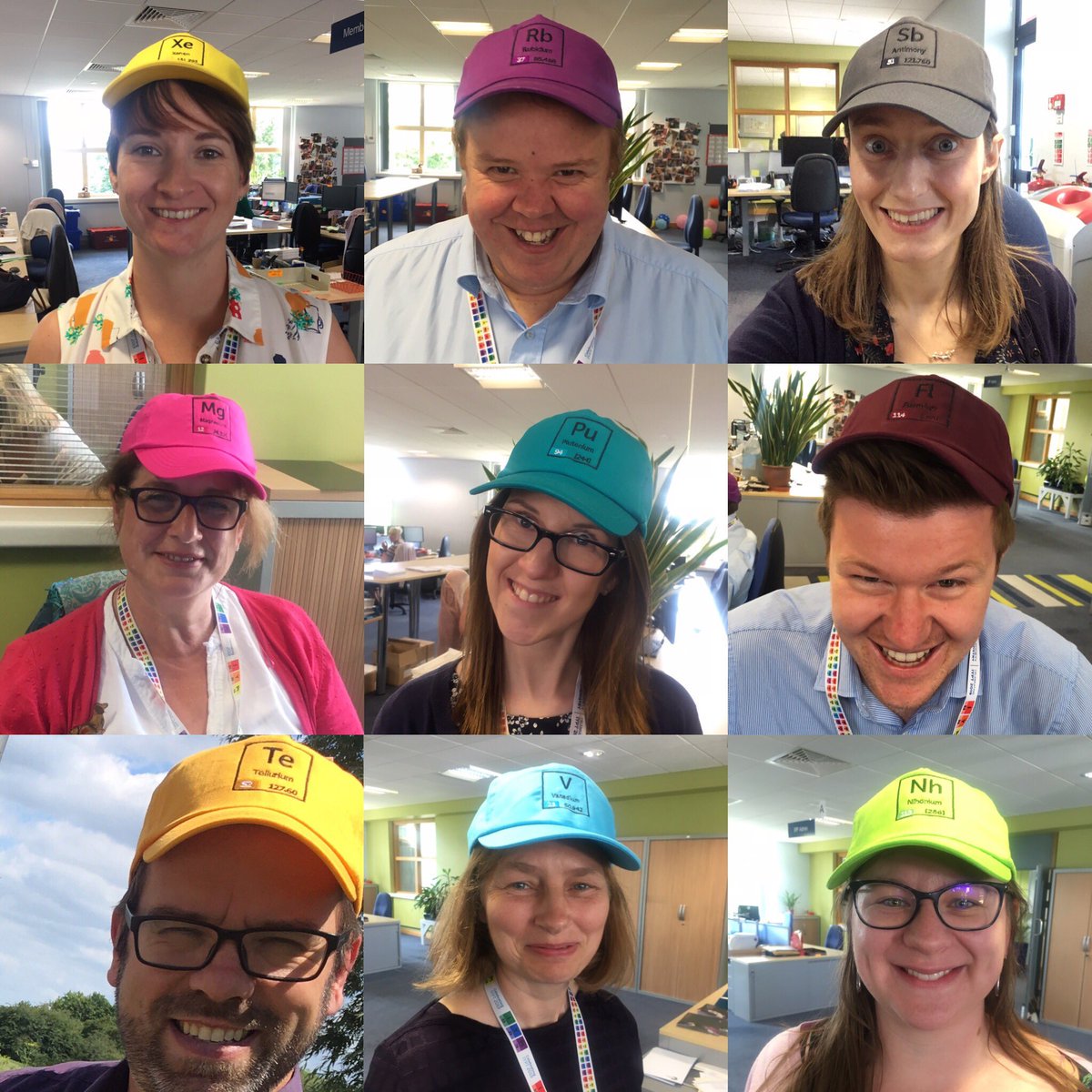 La Taula Periòdica #aitp2019 (@ltperiodica) on Twitter photo 203 #1TPdia:
🧢La Royal Society of Chemistry <a href="/RoySocChem/">Royal Society of Chemistry</a> ha elaborat una #TaulaPeriòdica humana on cada element és una gorra. Una bona iniciativa per suportar la calda d’aquests dies d’estiu. Thank you Sarah <a href="/EssJayB6/">Sarah Harrison</a> for the photo!
#aitp2019 #iypt2019 203 #1TPdia:
🧢La Royal Society of Chemistry <a href="/RoySocChem/">Royal Society of Chemistry</a> ha elaborat una #TaulaPeriòdica humana on cada element és una gorra. Una bona iniciativa per suportar la calda d’aquests dies d’estiu. Thank you Sarah <a href="/EssJayB6/">Sarah Harrison</a> for the photo!
#aitp2019 #iypt2019