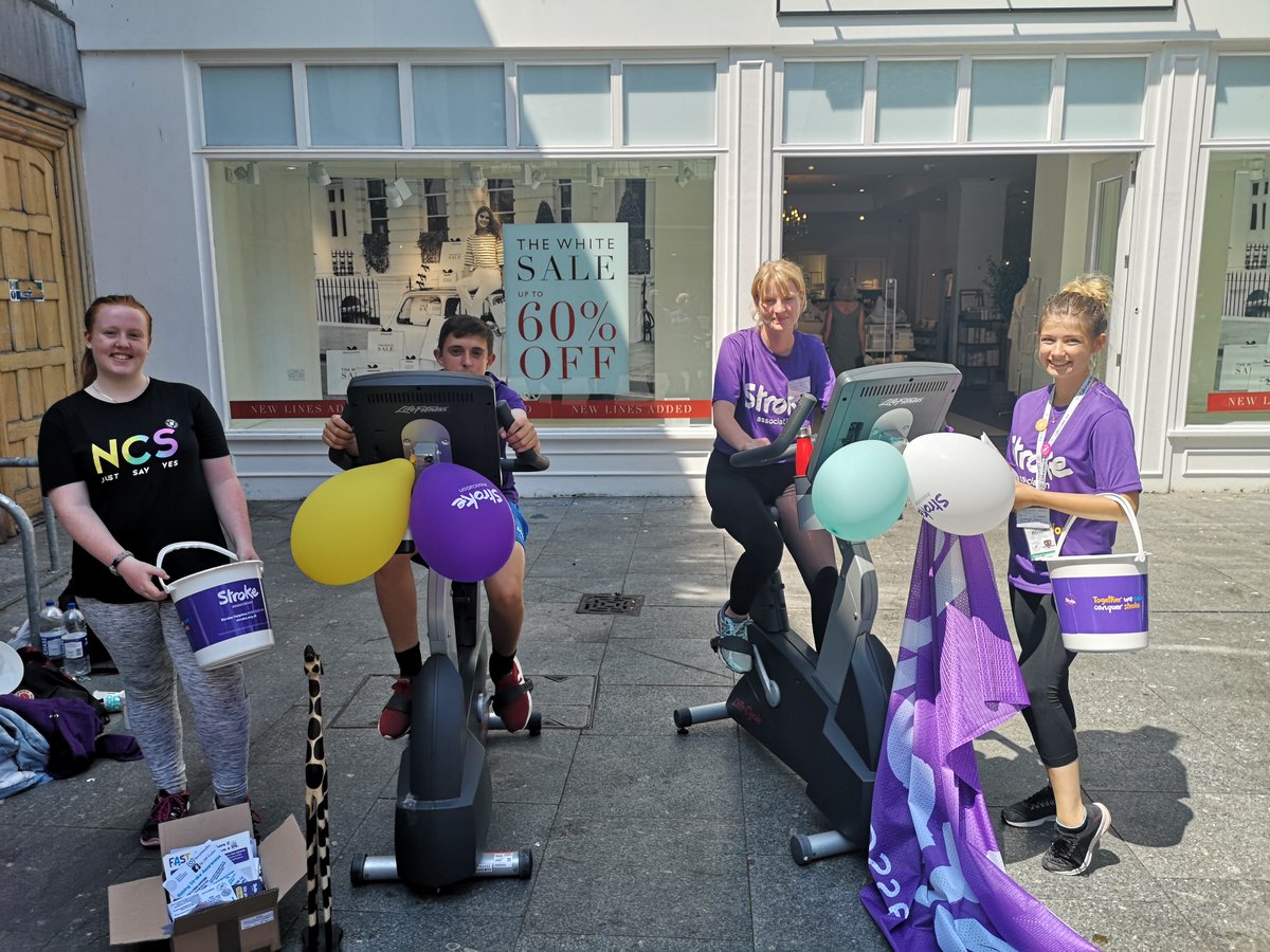 Caught up with the folk from <a href="/thesamexeter/">thesamexeter</a>, who have been doing tremendous work this week in Exeter raising awareness of <a href="/TheStrokeAssoc/">Stroke Association</a>. Huge well done guys!
