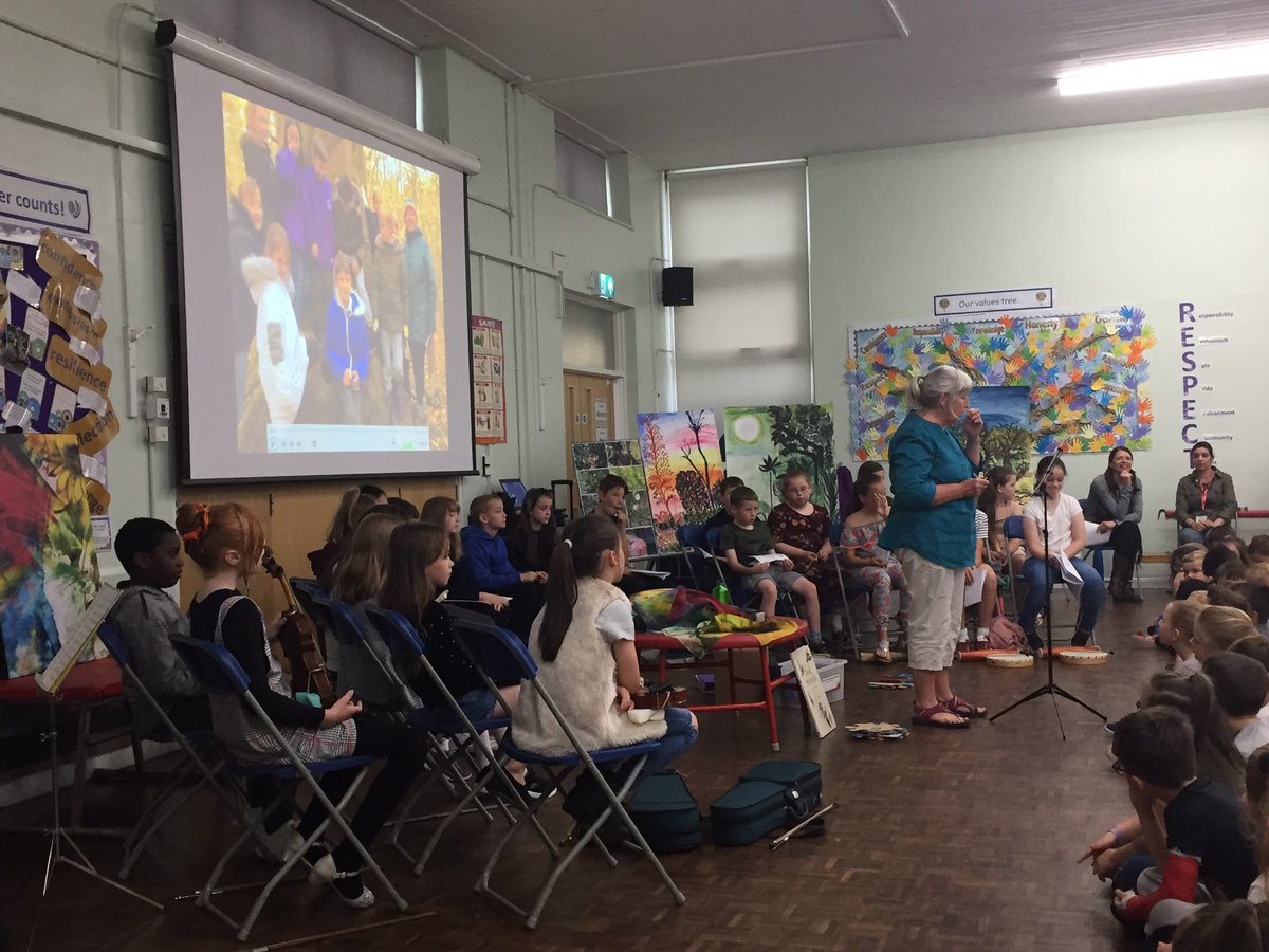 KingswoodPri's tweet photo. Amazing Forest School celebrations this morning - the culmination of the team’s work this year! Art, music, a jigsaw and a book written by the children. Very proud of our young people! #YourCharacterCounts https://t.co/pJ548OpbEB