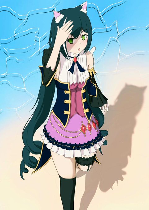 なんでこの時期水着じゃないのかは分からないけどキャルちゃん!
#プリコネ  #キャル 