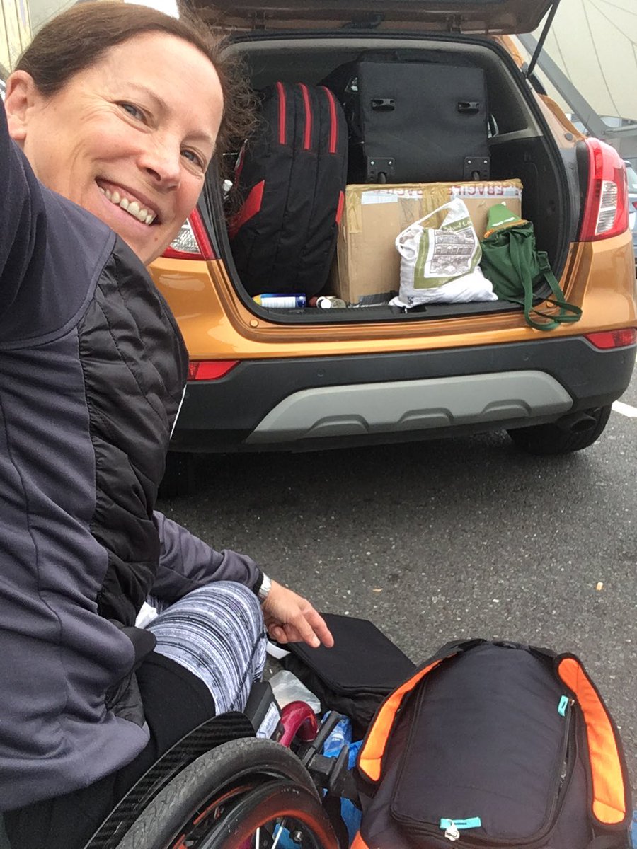 lizmcternan's tweet image. On the way to Heathrow-told the @NYCTRIATHLON cancelled! So guess it’s a holiday then! Left all my adaptive kit with friend &amp;amp; travelling light for once 🤔 #triathlon #paratriathlon #HandcyclingTriathlete #hols