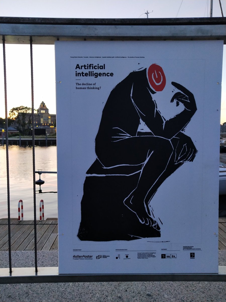 Spotted in Poland! #ArtificialIntelligence - The decline of human thinking? That's a statement I was actually discussing about a lot in the past few weeks. How can a topic be so interesting and scarry at the same time?