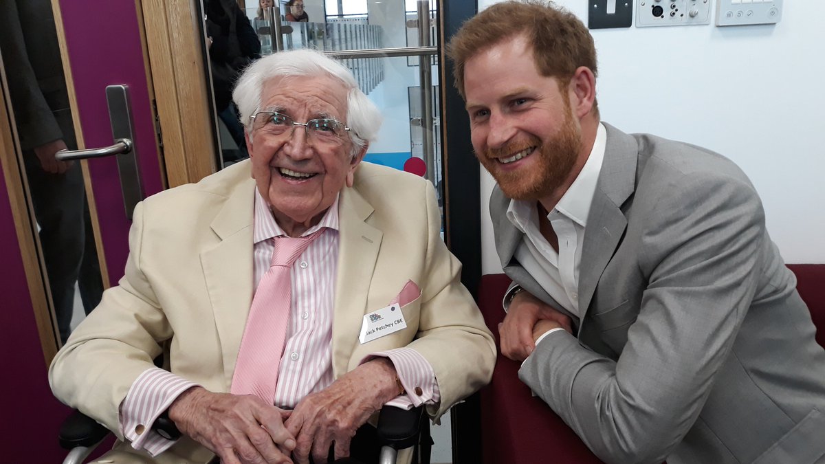 JPFoundation's tweet photo. #FridayFeeling Today it's Sir Jack's 94th Birthday. #HappyBirthdaySirJack He still takes the time to support young people and our work https://t.co/3jLg6ydvNQ