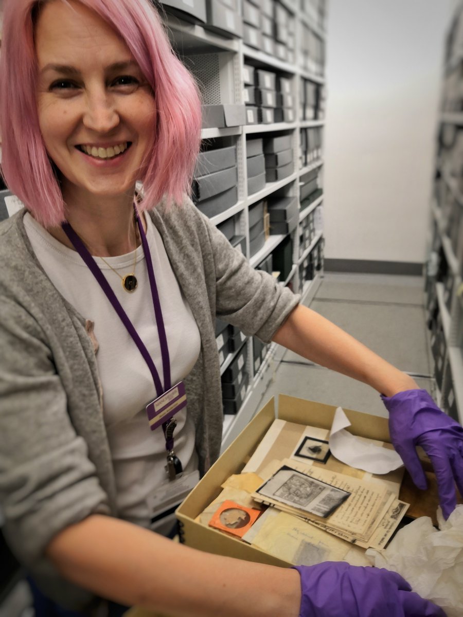TheJohnRylands's tweet photo. #Archivetravelled #ExploreYourArchive Don’t forget your #flipflops! One of our curators taking a look at fragments of #Tutankhamun’s #sandals in the Ronald Reed archive. Ronald Reed was a graduate from @OfficialUoM who became one of Britain’s foremost #leather analysts https://t.co/yHQ0zdugVr