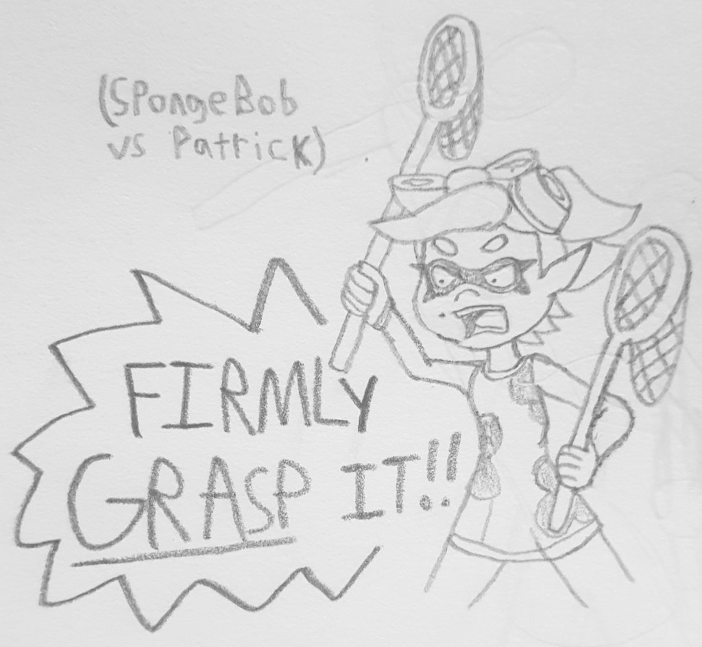 CybrspcePaladin's tweet photo. These ones have to be my favorites, though! If images 1 &amp; 3 seem familiar, that's because they're remakes of some of my old #Miiverse art!

#splatoon #splatooncallie #splatoonmarie #splatfest #ryokohakubi #tenchimuyo #spongebobpatrick

[Part 2/2] https://t.co/lsVCPECrhc