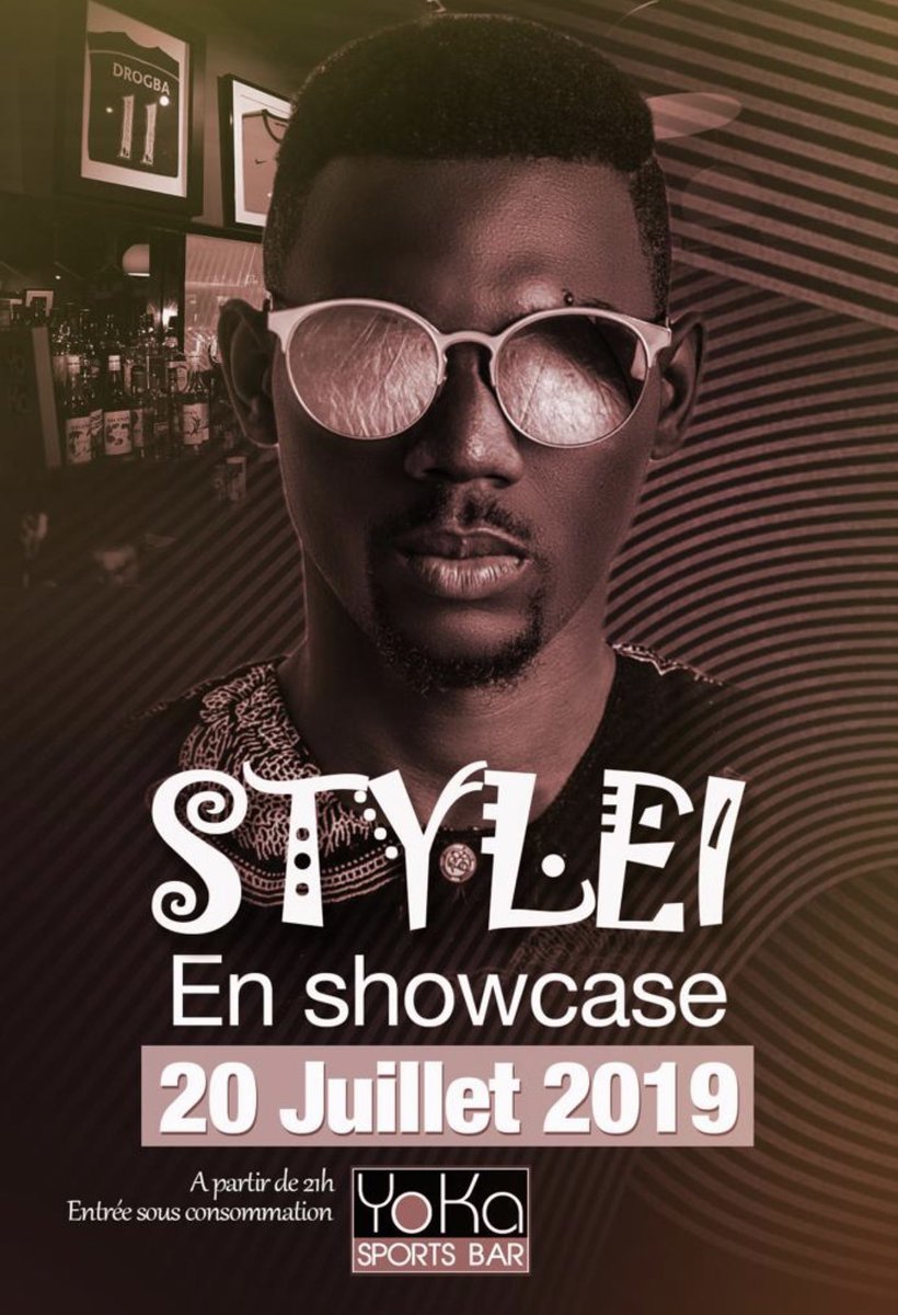 AMagandgi's tweet photo. #Gabon STYLEI en showcase ce samedi 20 Juillet 2019 au Yoka Sports Bar. #stylei #yokasportsbar #libreville #showcase @YOKA1849 https://t.co/Elg1digohL