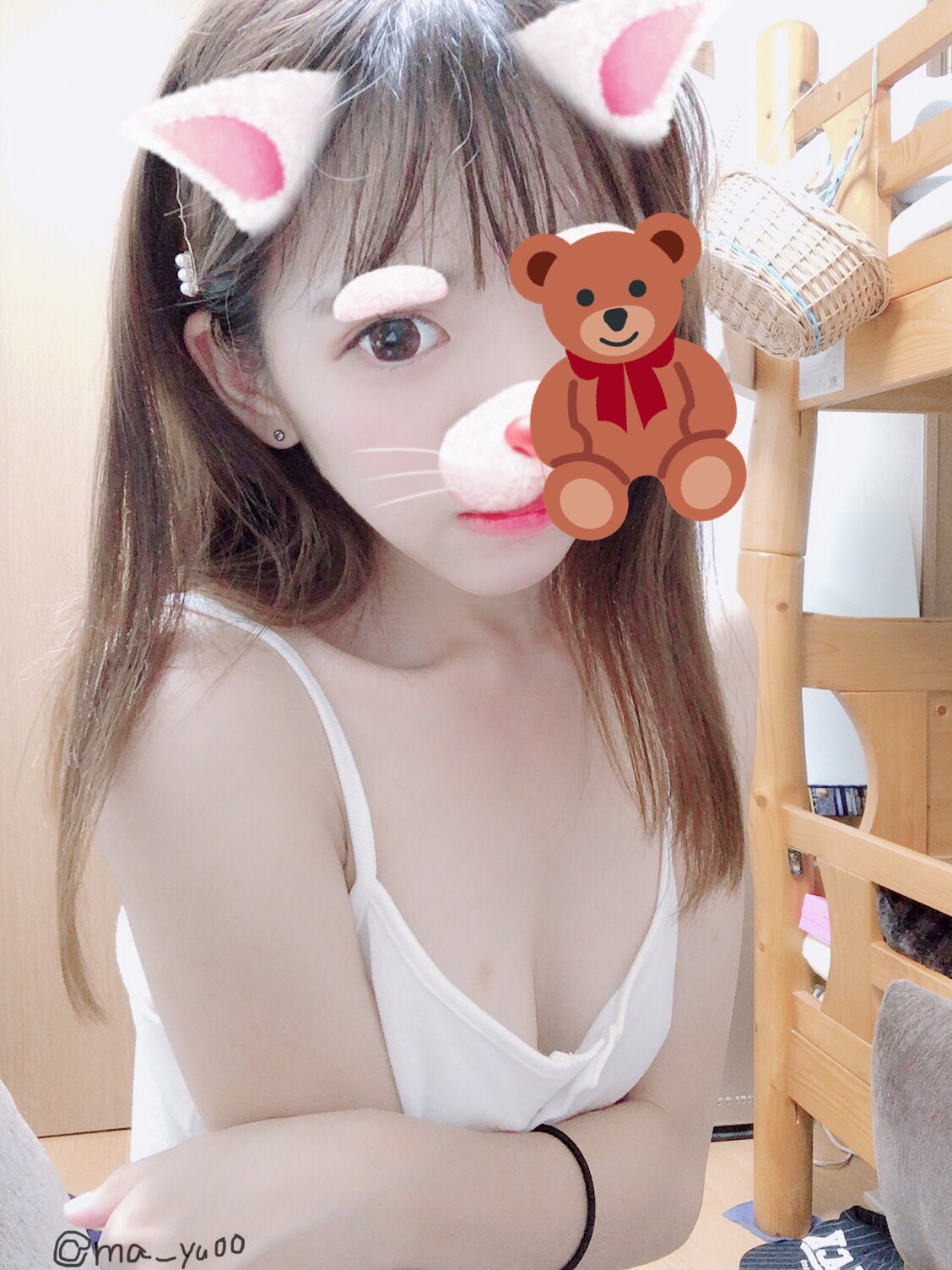 貧乳　顔出し  / X