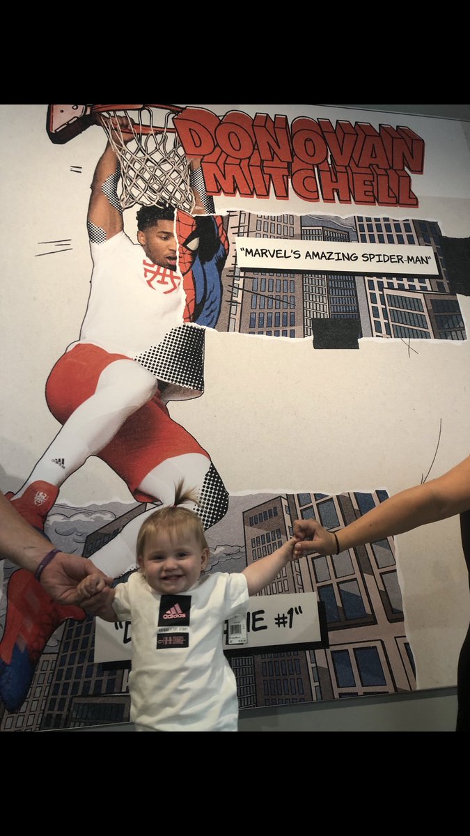 tbroyles21's tweet photo. Took baby girl to the @adidas store today and saw @spidadmitchell on the wall. Of course you know we had to throw our #LsUp #DONISSUE1 @GoCards @NicholeJeanine @UofL_Heather https://t.co/o91fw5owAw