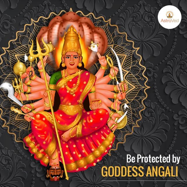 AstroVed's tweet photo. Propitiate Goddess #Angali through our special fire lab, with 7 priests chanting her 1008 unique names from the sacred hymn, ‘Kali Sahasranamam’ for overall victory and protection. https://t.co/pKnvAK2tOw https://t.co/h04fW72B9K