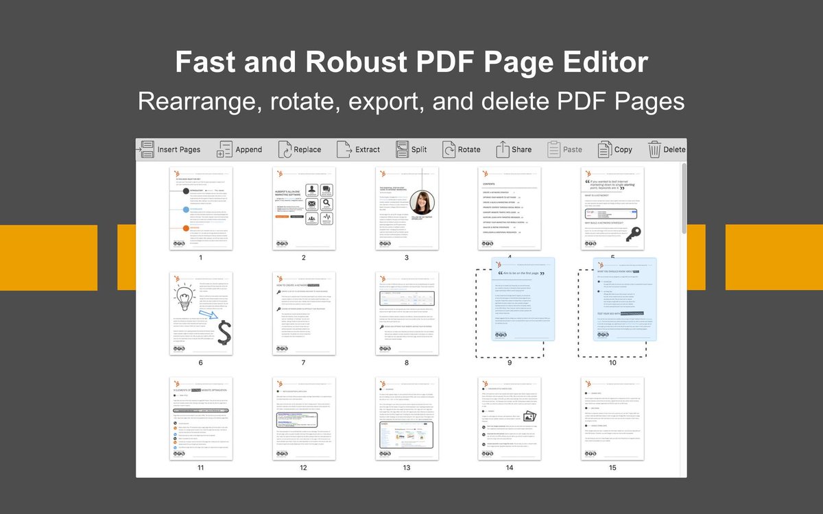 PDFProApp's tweet image. PDF Page Editor Pro Edition - Manipulate, Organize PDF Pages. PDF Page Editor Pro Edition allows you to merge, split, extract, rotate, delete, rearrange, replace, reverse, move, insert, and organize pages from PDFs on your Mac.
itunes.apple.com/us/app/pdf-pag…