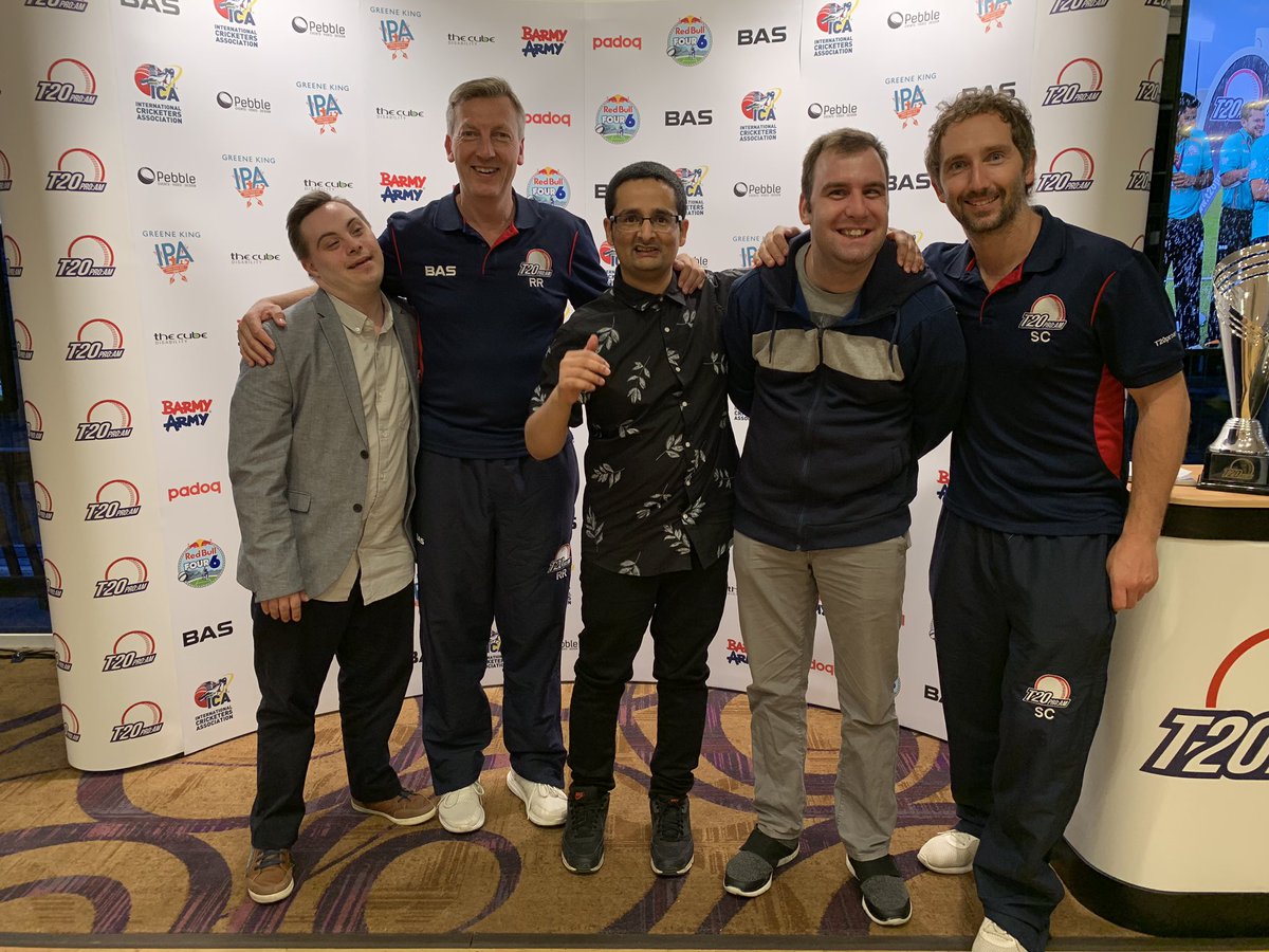 <a href="/stevecrook25/">Steven Crook</a> thank you for our T20ProAm 2019 evening ! Ready with our team now 🏆