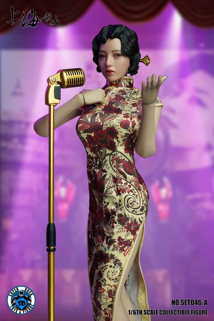 1/6 SUPER DUCK SET046B 上海歌女 眼球稼働ヘッド付きコスチューム