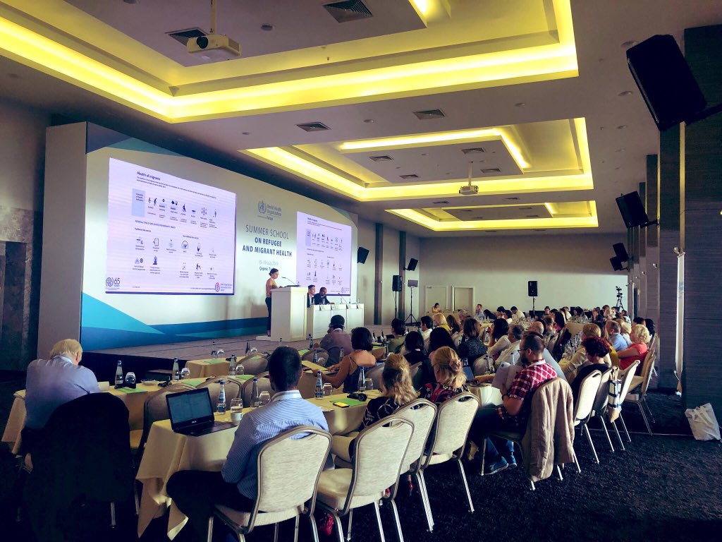 PalmyImmordino's tweet photo. Last day of @WHO_Europe #MigrationHealthSchool focuses on #health #information - timely and reliable health #data for #decisiomaking is a key prerequisite for addressing the health #needs of #refugees and #migrants. https://t.co/95OBVpRHHH