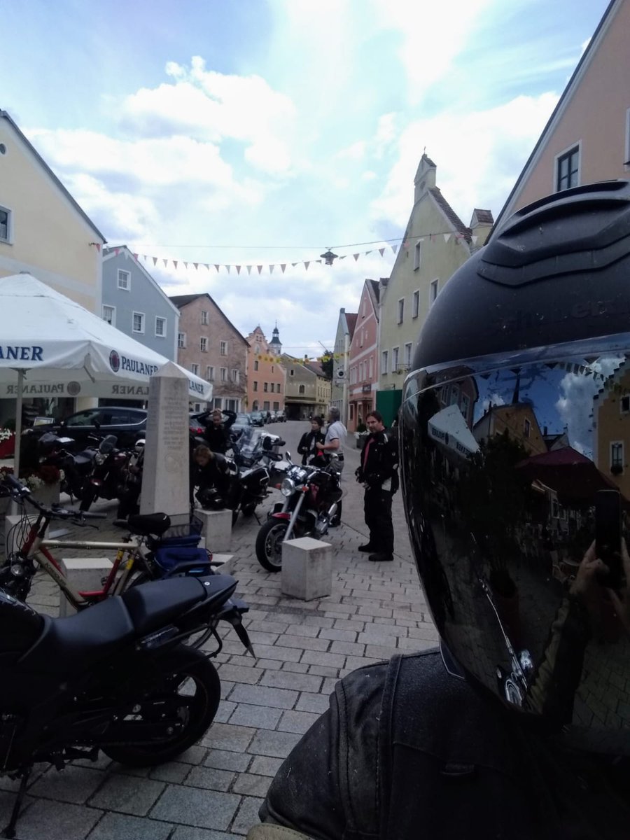 SchuberthHelmet's tweet photo. The 14. "bike and business" tour - and we are part of it! Impressive landscapes, magnificent roads for cruising and the perfect opportunity in networking and collecting ideas. Here we go. Bike und Business #motorcycling #tour #newideas #impulse #motivation #energy #helmets #happy https://t.co/Qwmk24D4Nd