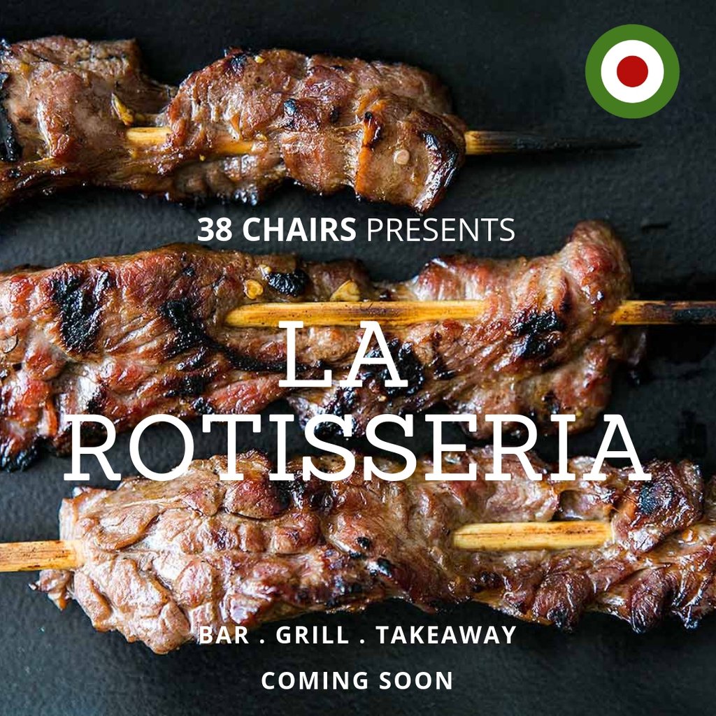 38chairs's tweet photo. Now available! Come and see us in store and grab some street food.
or
Order on Uber Eats - https://t.co/EOHd8adk9q
Order on Deliveroo - https://t.co/2AYCxo8dr6 https://t.co/QxIsVIkDB3
