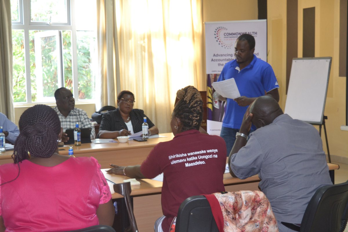 WFD_Kenya's tweet image. Gov&apos;t data indicates 3.5% of Kenya’s population is living with a disability. 51% female &amp;amp; 49% male. The Kakamega Disability Caucus this morning is discussing the different clauses in the Kakamega County Disability Bill, 2019 to ensure it encompasses all the PWD needs. #CP4D