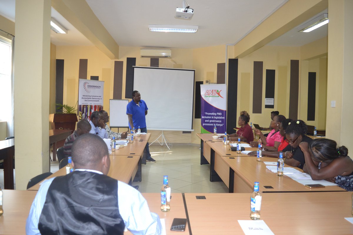 WFD_Kenya's tweet image. Gov&apos;t data indicates 3.5% of Kenya’s population is living with a disability. 51% female &amp;amp; 49% male. The Kakamega Disability Caucus this morning is discussing the different clauses in the Kakamega County Disability Bill, 2019 to ensure it encompasses all the PWD needs. #CP4D