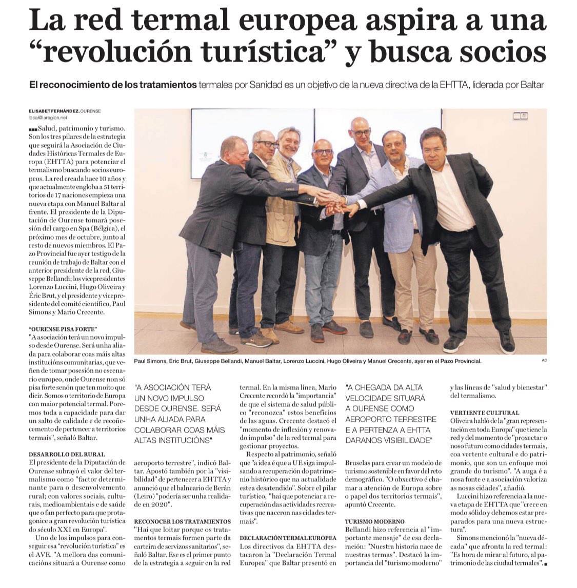 La red termal europea aspira a una "revolución turística" y busca socios laregion.es/articulo/ouren… vía <a href="/LaRegion/">La Región</a>