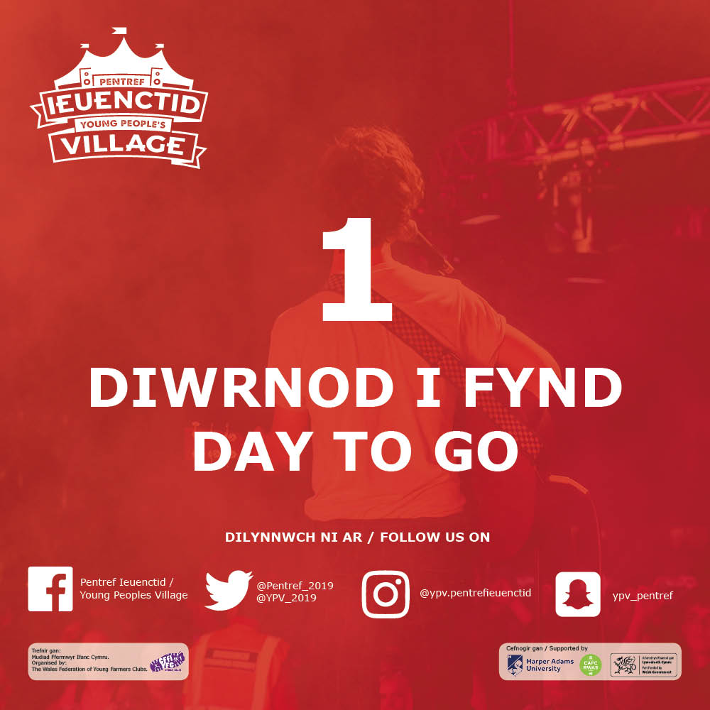 🌟🎪YFORY🎪🌟

💥Mae'r Pentref Ieuenctid yn agor GANOL DYDD YFORY!!

Each draw i'n tudalen ar Facebook lle gallwch gweld ffeithiau bwysig cyn i chi ddod ar maes y pentref!