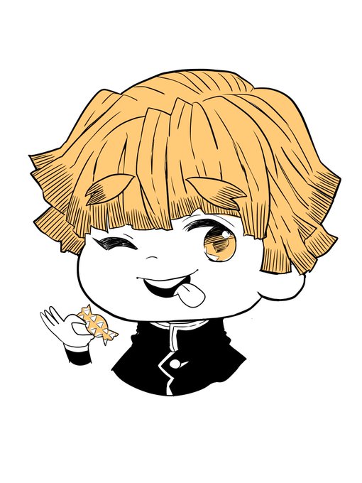 ゆ侍さんがTwitterに投稿した我妻善逸(鬼滅の刃)のイラスト。