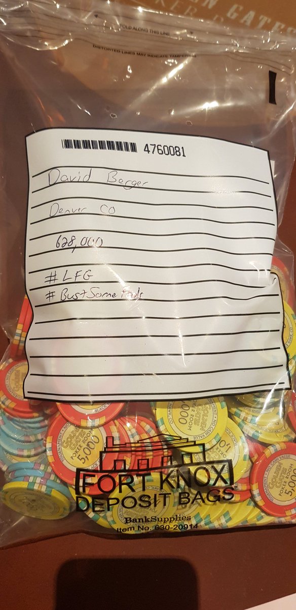 WreckingBall303's tweet photo. Bagged 628k in day 1b of @HPTPoker #mainevent at @TheGoldenGates #chipleader #LFG #rungood #BustSomeFools https://t.co/5WQlyfTPqP