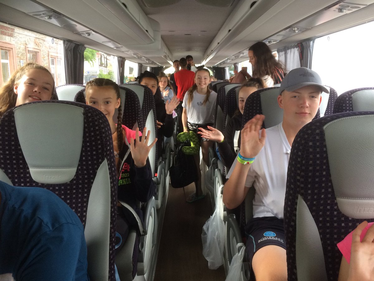 mrswmaths's tweet photo. And we’re off! Goodbye Kamp-Bornhofen, we’re on our way home ⁦@HelesSchool⁩ https://t.co/QB3ytoDS6d
