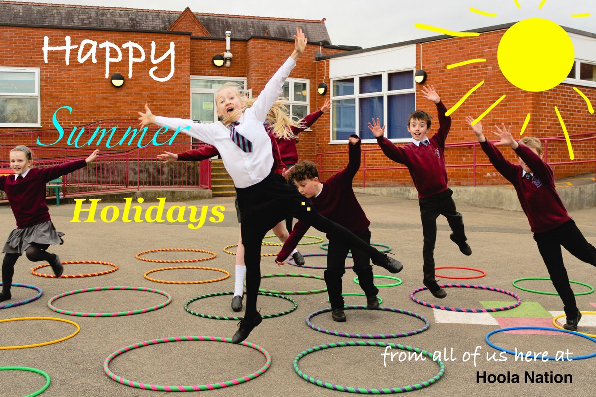 HoolaNation's tweet photo. Wishing all our partner schools, teachers, pupils and parents Fantastic Summer Holidays! https://t.co/E3ewfNp6CM