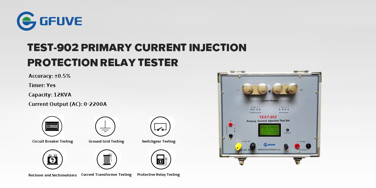 GFUVE2005's tweet image. TEST-902 is mainly applied to test CT turn ratio in the power system and the contact resistance etc, which need large current.#TransformerTest
gfuve.com