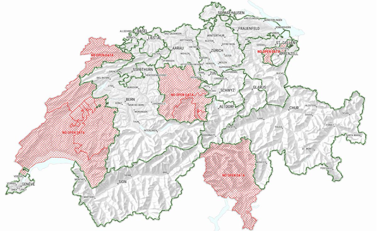 tydac.ch/?q=de/opendata/ LU, AR, JU, VD, TI stehen im Abseits...