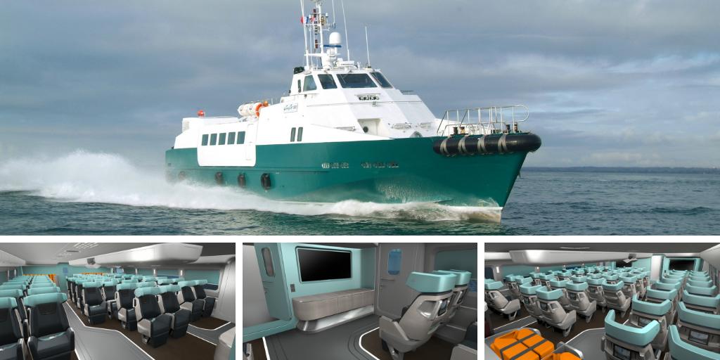 Sur 🌍, comme sur 🌊, la question de la #mobilité est posée. Avec + de 3M de personnes transportées chaque année, Bourbon Mobility s’impose comme leader du transport maritime de personnel à l’#Offshore. 👍Et c'est #PeugeotDesignLab qui signe le #design des cabines des navires.