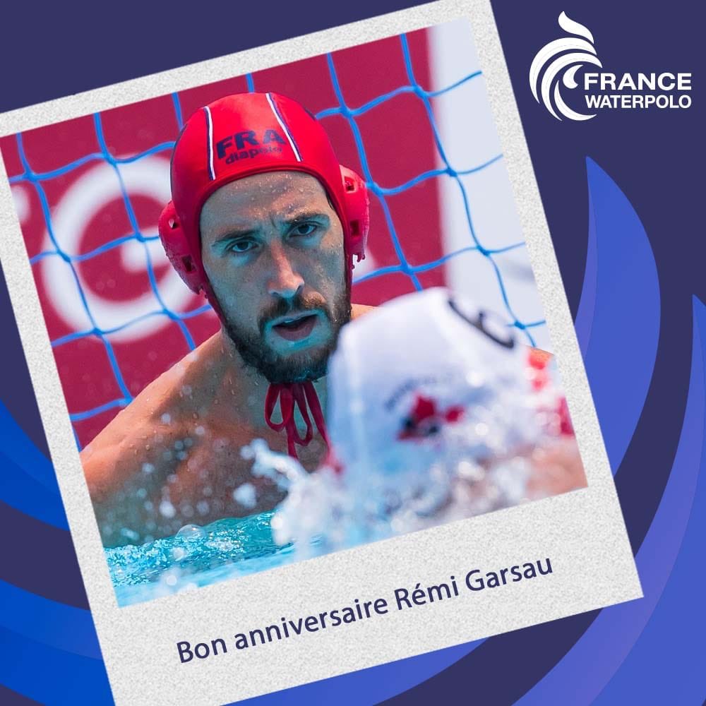 Joyeux 35e #anniversaire à notre gardien <a href="/GarsauRmi/">Garsau Rémi</a> qui vient de remporter la finale de #BeachWaterPolo avec l’équipe de France aux championnats du monde de Gwangju 🤽🏼‍♂️👏🏼🏆🍾 #ajamaislespremiers 
#Waterpolo #TeamFrance #TeamFFN 
📸 @GiorgioScalaDBM