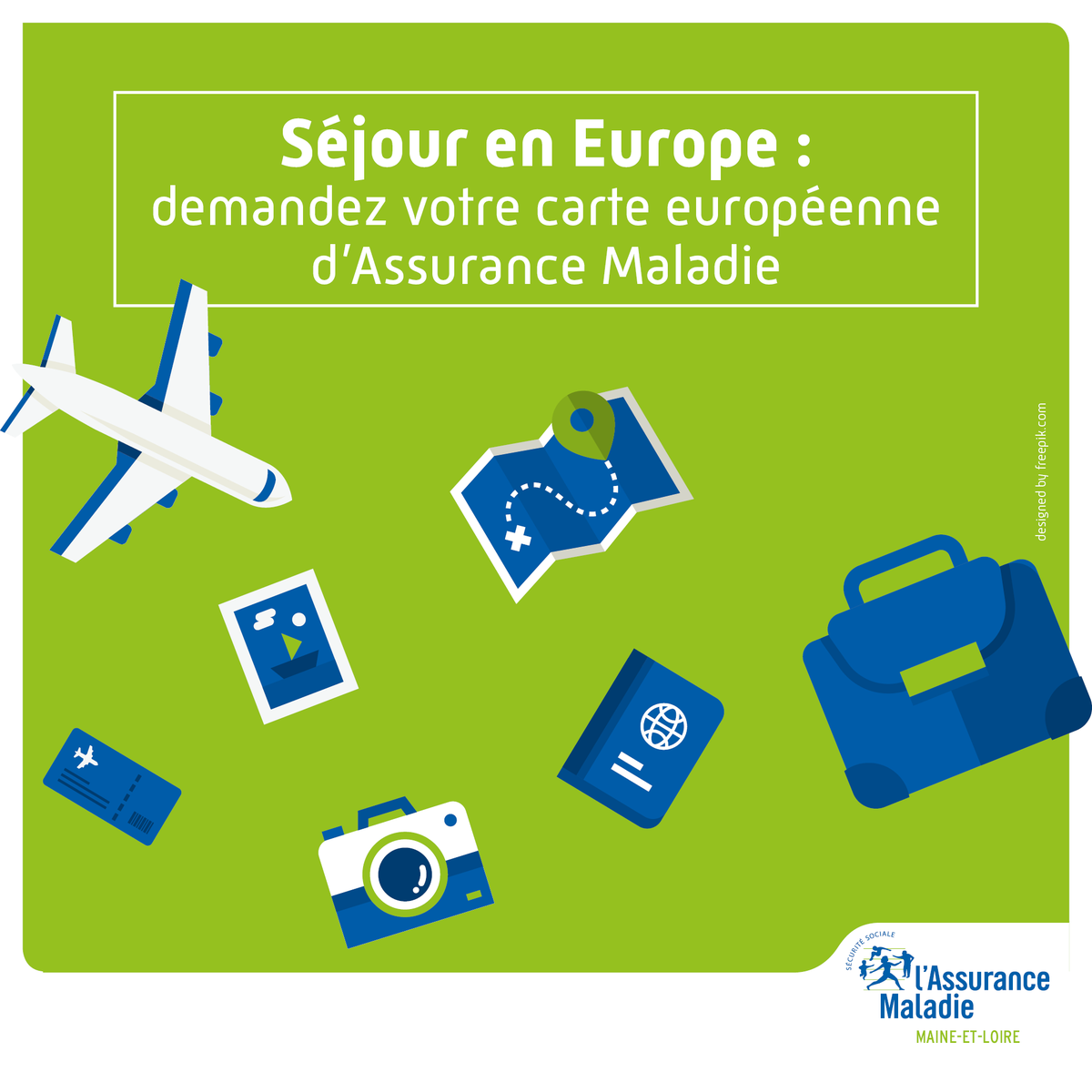 cpam49's tweet photo. [#étésanssouci] Un séjour en Europe pendant les vacances d'été ? Pensez à votre carte européenne d'Assurance Maladie #CEAM ✈️ ☀️
Commandez-la depuis votre compte #ameli et retrouvez-la en version dématérialisée dans votre #AppliAmeli 📱
➡️ + d'infos : https://t.co/NnL2qzGtHm https://t.co/wqsbV8LmQO