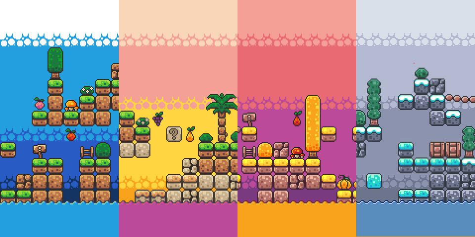 Our brand new Four Seasons Platformer Tileset has just been released! GET IT FOR FREE @ rottingpixels.itch.io/four-seasons-p…

#gamedev #indiegamedev #pixelart