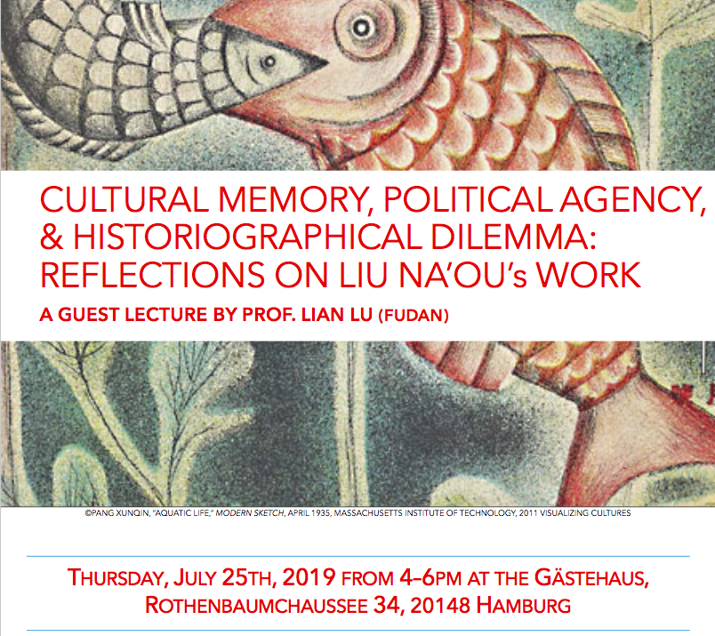 We are happy to announce our next public lecture: Prof. Lian Lu from Fudan University in Shanghai will talk on Liu Na'ou's modernism on July 25th! Everyone is welcome. #modernism #moderniststudies #GlobalModernismsSummerSchool #UniHH 🎞️📖👨‍🎨✍️