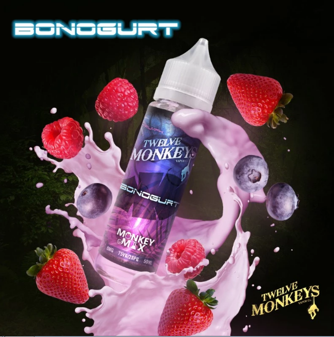 vape_palace's tweet photo. Bonogurt E-Liquid by Twelve Monkeys Vapor 🐵

A perfectly balanced, luscious melody of multiple berries rounded off with a creamy and tart yoghurt. 

🍓VG/PG: 75VG-25PG 

Shop at 10% Off, here: https://t.co/lvU8wpucha

#eliquid #ejuice #BonogurtELiquid ##vape #vapers #vaping https://t.co/Yxe8QUGKbh