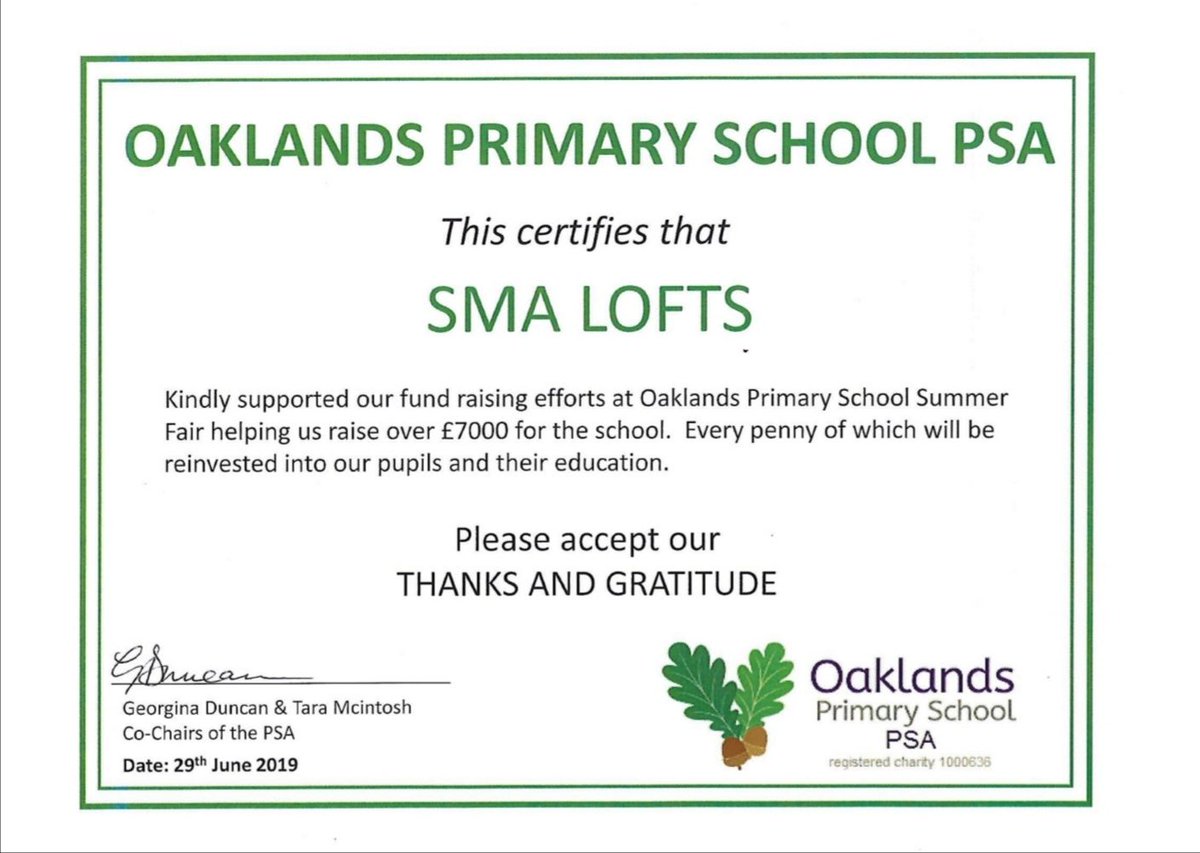 smalofts's tweet photo. We are really honoured to be able to help @oaklandsealing raise money for their school at their Summer Fair. #LocalBusiness #LoftConversions #HomeExtensions https://t.co/Qu5Lk7OXVI