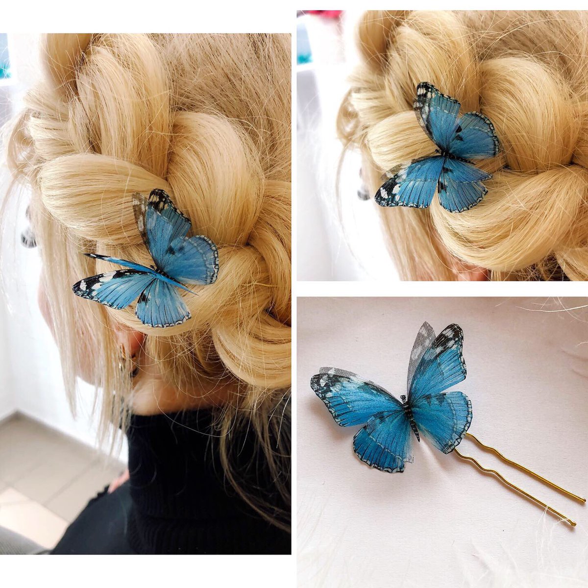 SilkWorkshop's tweet photo. Butterfly Hairpin🦋
Available to order🎁
#silkbutterfly #silkbutterflies #AlinaZadorozhna #АлинаЗадорожная #butterflyhairclip #украшенияизбабочек #шелковыебабочки #украшенияизкрыльевбабочек #butterflywingsjewelry https://t.co/vW9VAdCKYM