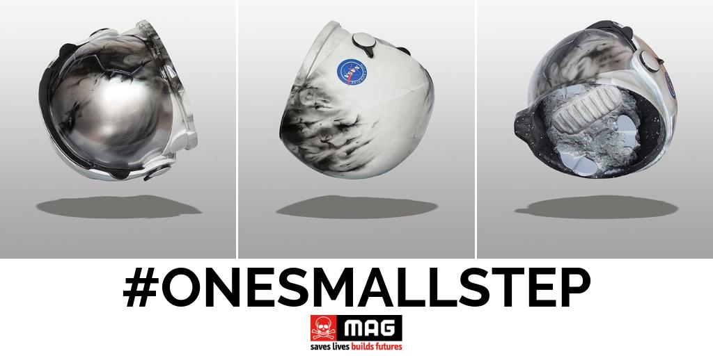 .<a href="/BranSymondson/">Bran Symondson</a> is one of the UK's leading artists and an <a href="/amnesty/">Amnesty International</a> award-winner. 

His work for #OneSmallStep reflects on the first steps taken on the moon in 1969 and steps millions of people are unable to take today due to the fear of landmines.

More: paddle8.com/auction/one-sm…