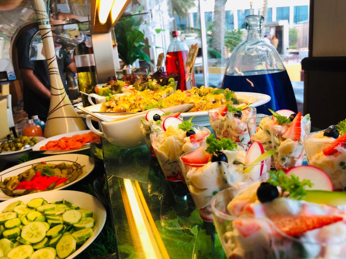 EliteResortSpa1's tweet photo. Don’t have plan for lunch yet?
Head to #LaBrasserieRestaurants and savour your Scrumptious Lunch to delight you!!
Only here #labrasserie
#eliteresortandspa #wheninresort #withyouinmind #fridaylunch #internationalbuffet#arabicfood #desserts #livecounters #livegrill https://t.co/lNekcIfYri