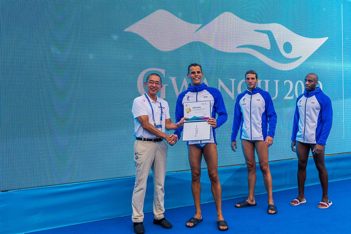 #Gwangju2019
La France est à jamais la première nation championne du monde de #BeachWaterPolo. 
Un immense bravo à tous les joueurs et aux membres de l’encadrement 👏🏼🇫🇷 Et un joyeux anniversaire au gardien des Bleus <a href="/GarsauRmi/">Garsau Rémi</a> 😉🎂🍾
#TeamFrance
📸 @GiorgioScalaDBM