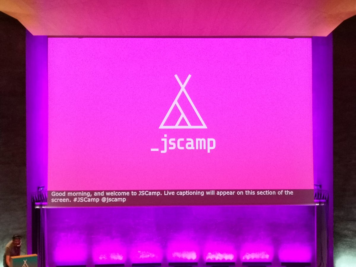 Patrick Mühlbauer (@tmuxbee) on Twitter photo Awesome to see that more and more conferences use live captioning now #JSCamp #CSSCamp #pycon
Special thanks to the captionists, you are killing it! Awesome to see that more and more conferences use live captioning now #JSCamp #CSSCamp #pycon
Special thanks to the captionists, you are killing it!