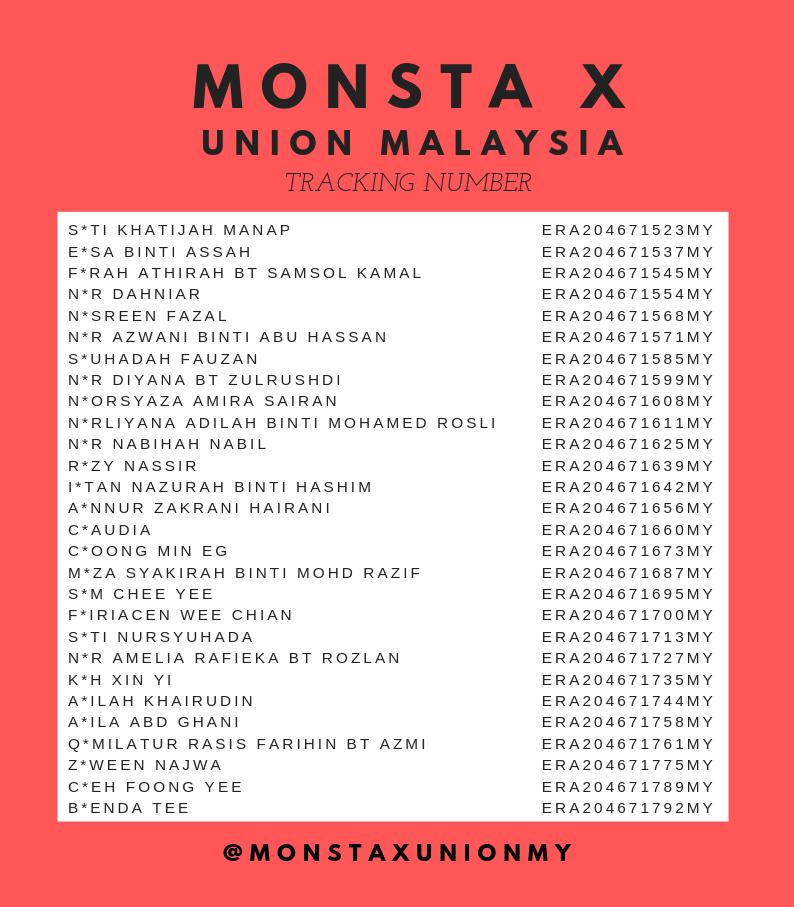 MonstaxUnionMY's tweet photo. [📢] Hello MONBEBEs!
FANKIT has been shipped!
Kindly check the tracking number for your parcel!

For those who haven't perform the 2nd payment, please check your email / dm and made it before the dateline: 23 July 2019, 5PM

Thank you for your co-operation!

#ProjectByMUM https://t.co/0CdOL9OxOB