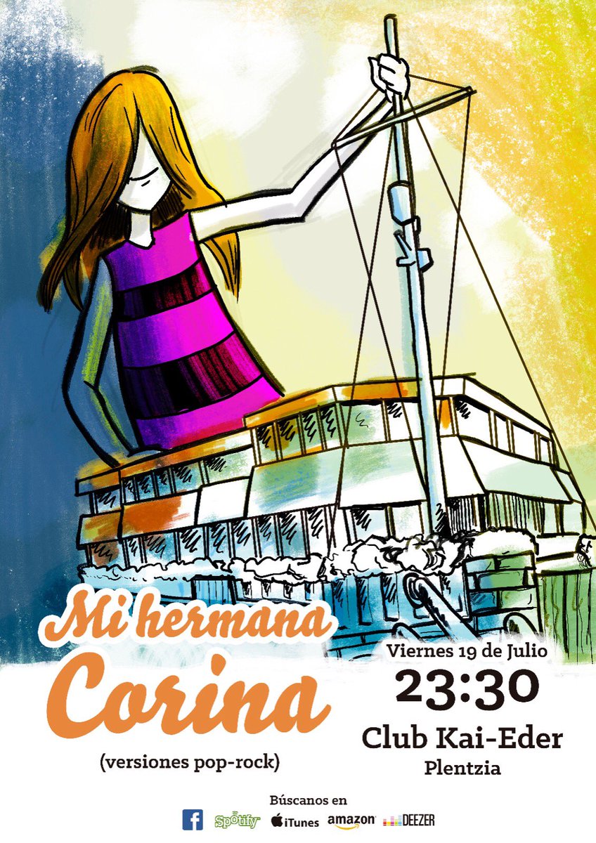 Esta noche en Club Kai Eder de Plentzia <a href="/mhcorina/">Mi Hermana Corina</a> en directo. Entrada libre.