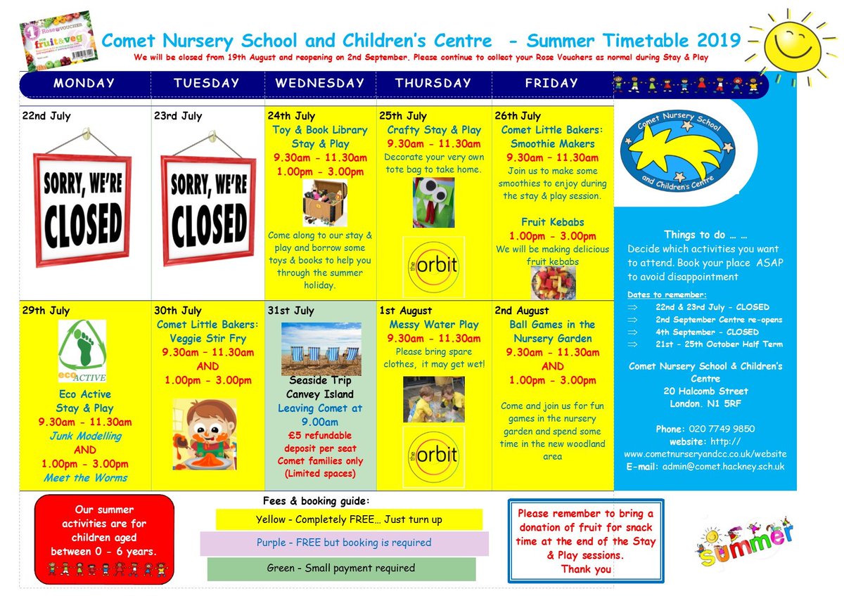 Comet Nursery School & Children's Centre tweet media
