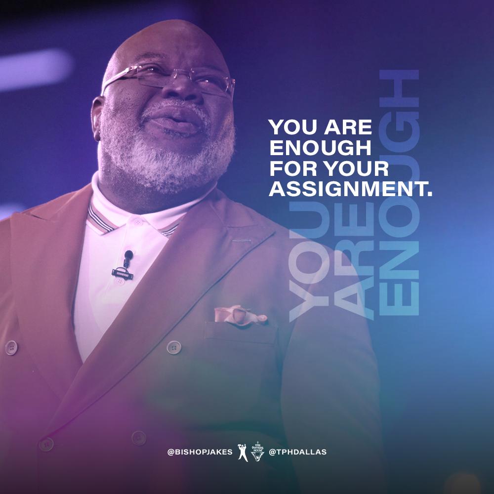 BishopJakes's tweet image. God created you in His image. You were designed with greatness and modeled after Him. Don’t allow the ways of this world to define your worth (Genesis 1:27). 

Watch #IntentionalityTPH NOW at bit.ly/TPHRebroadcast or the TD Jakes mobile app. #TPHOnline